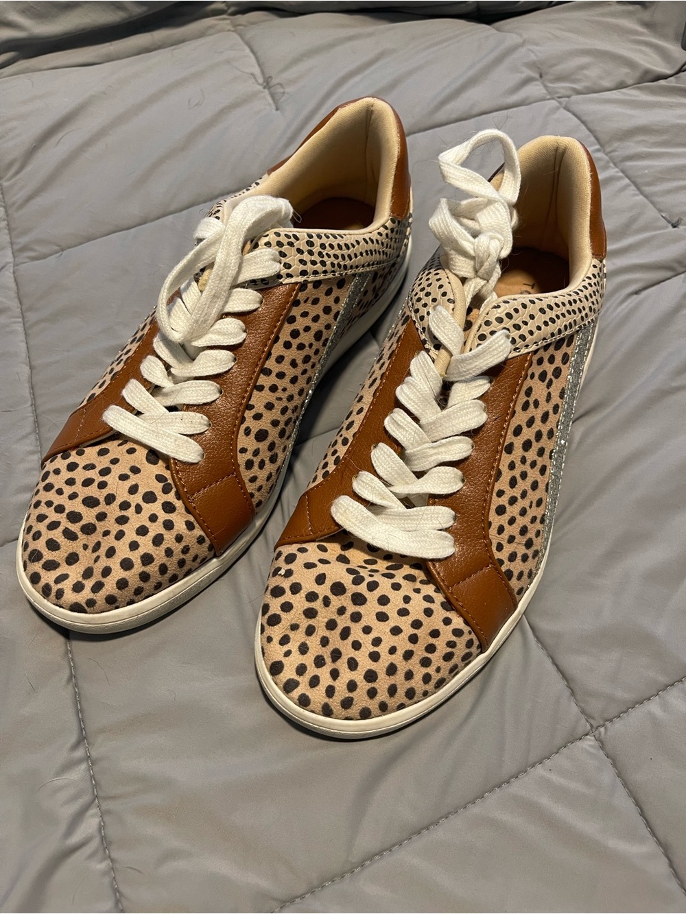 torrid Cheetah Print Sneakers with Brown and Silver accents
